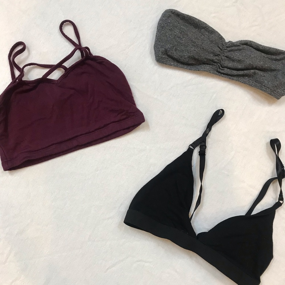 Red, grey, black bandeau’s